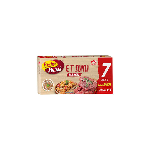 عصاره گوشت بیزیم موتفاک Bizim Mutfak بسته 24 عددی