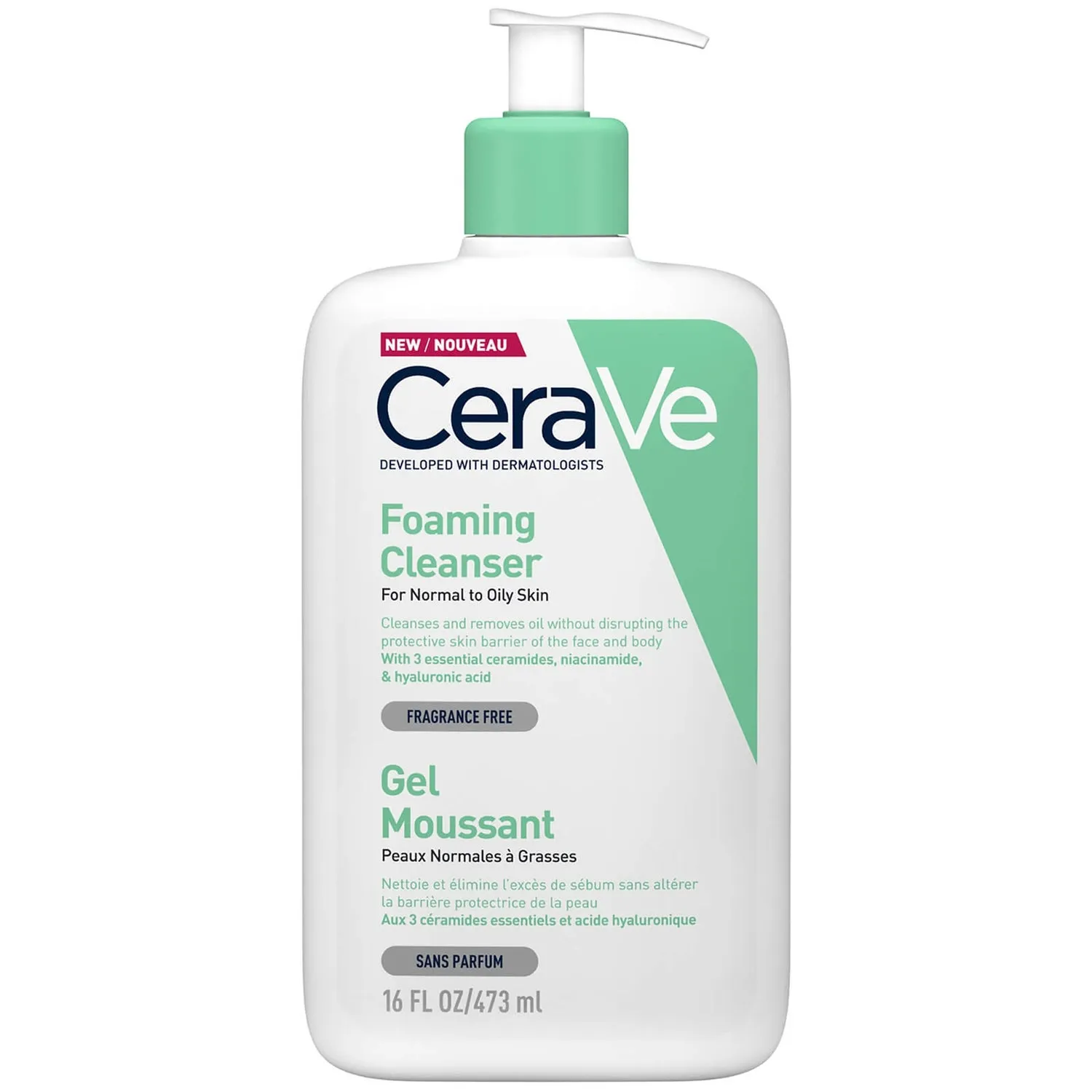 ژل شستشو مدل Foaming Cleanser پوست نرمال تا چرب حجم 473 میل