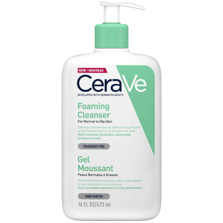 ژل شستشو مدل Foaming Cleanser پوست نرمال تا چرب حجم 473 میل