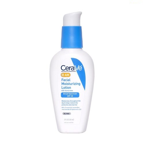 مرطوب کننده اویل فری روز سراوی Cerave مدل Fecial Moisturizing Lotion AM With SPF 30 حجم 89 میل