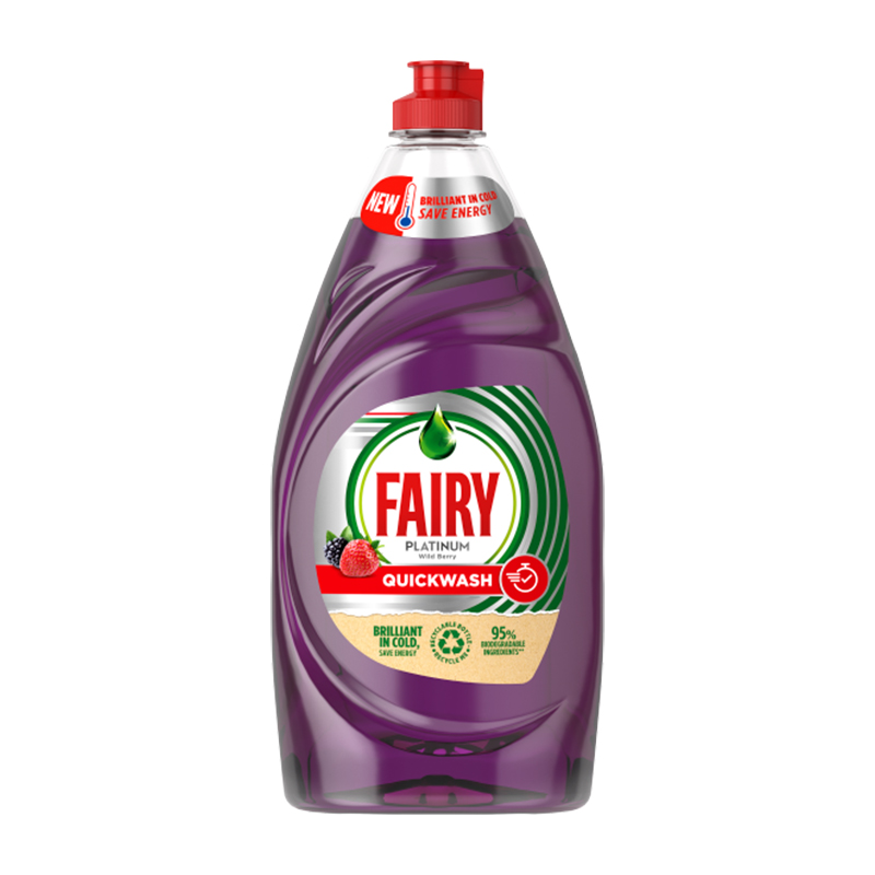 مایع ظرفشویی مدل Platinum Quick Wash رایحه توت فرنگی و تمشک ۸۲۰ میل