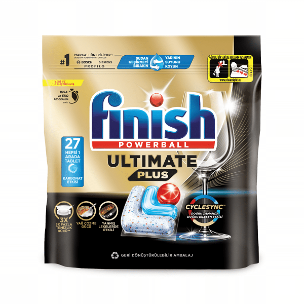 قرص ظرفشویی فینیش Finish مدل Quantom Ultimate Plus بسته 27 عددی