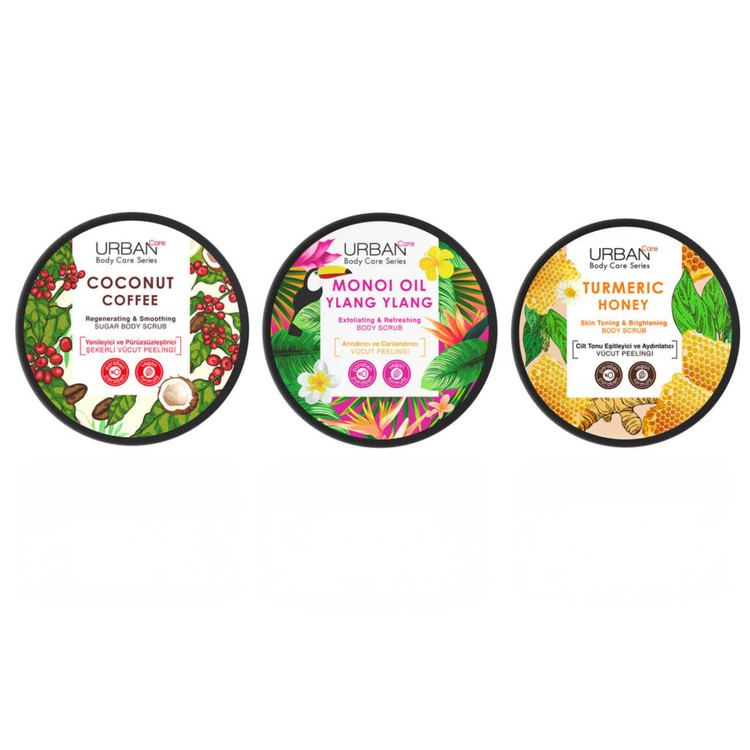اسکراب بدن اوربان کر حجم ۲۰۰ میل اورجینال Urban Care Body Scrub 200ml لایهبردار و روشنکننده پوست در رایحههای متنوع، وگان و فاقد پارابن